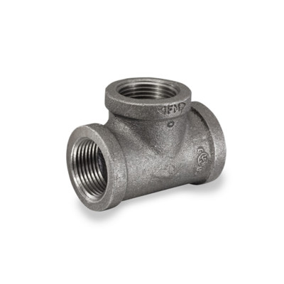 Tee hierro negro roscado